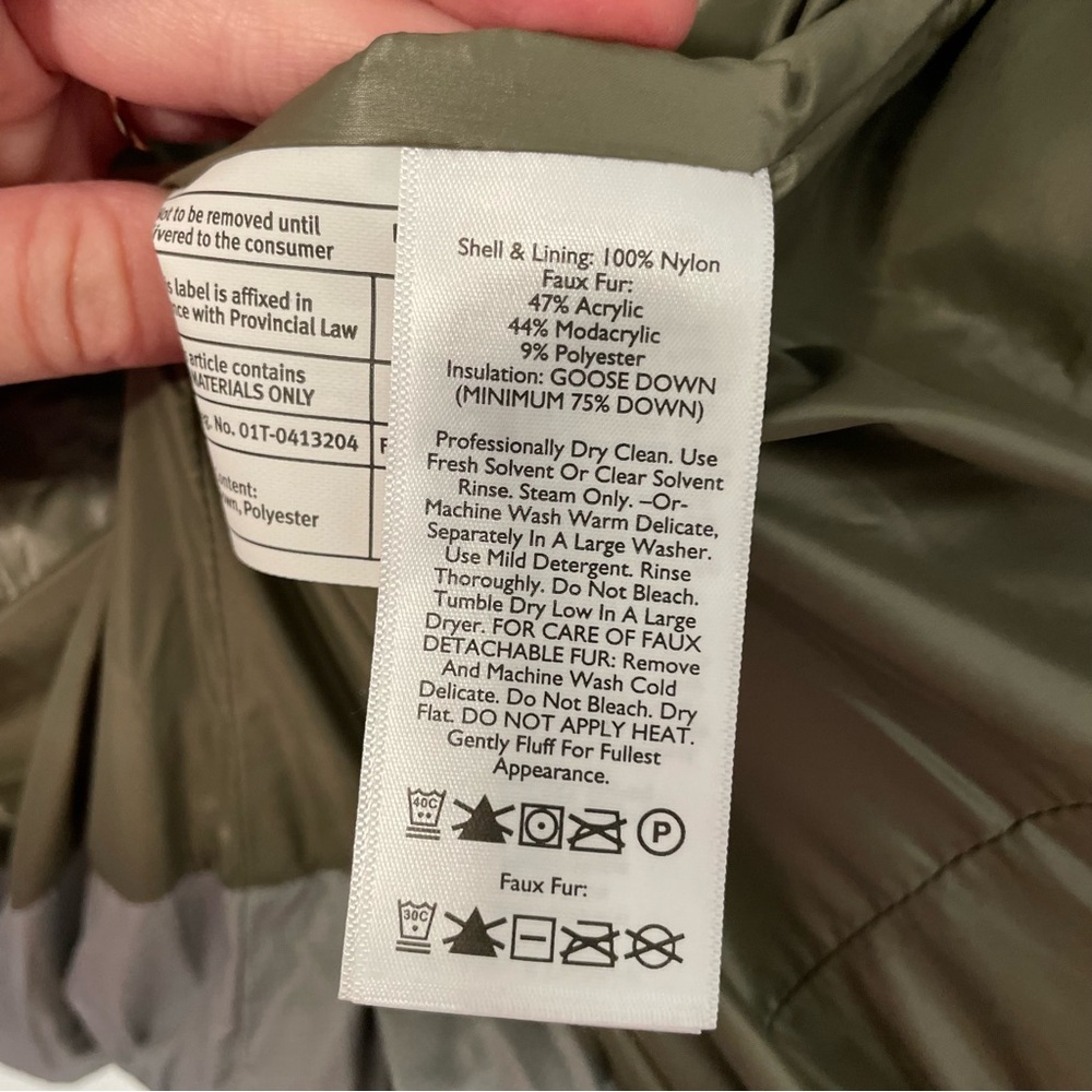 EDDIE BAUER 550 Fill Power GOOSE DOWN Puffer Vest Gray Grey Hooded Winter Small - Picture 10 of 16